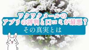 ワクワクメールのアプリの評判と口コミが最悪？その真実とは