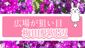 広場が狙い目『梅田駅周辺』